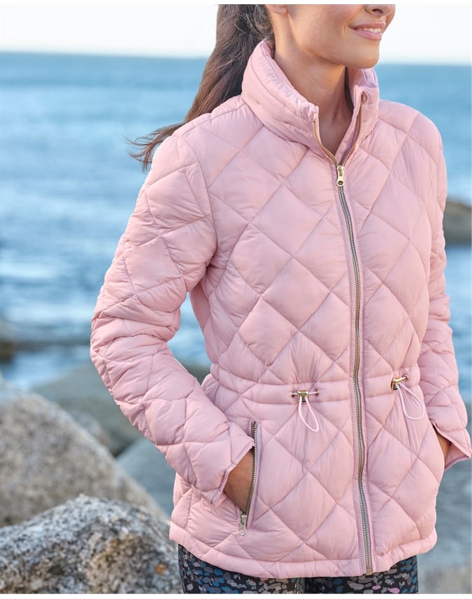 Dusky Pink Orkney Puffer Jacket Roama