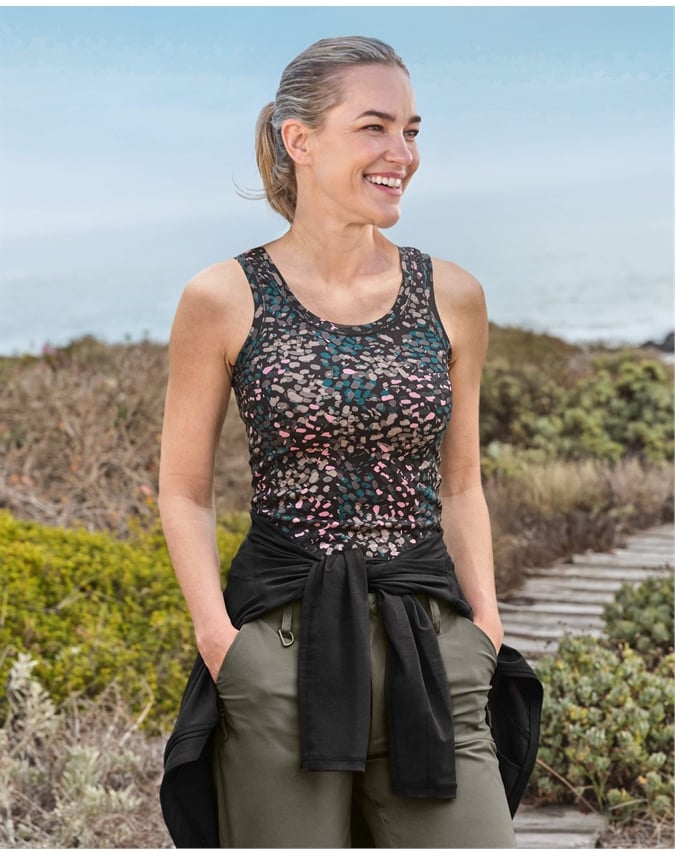 Peak Longline Printed Tank