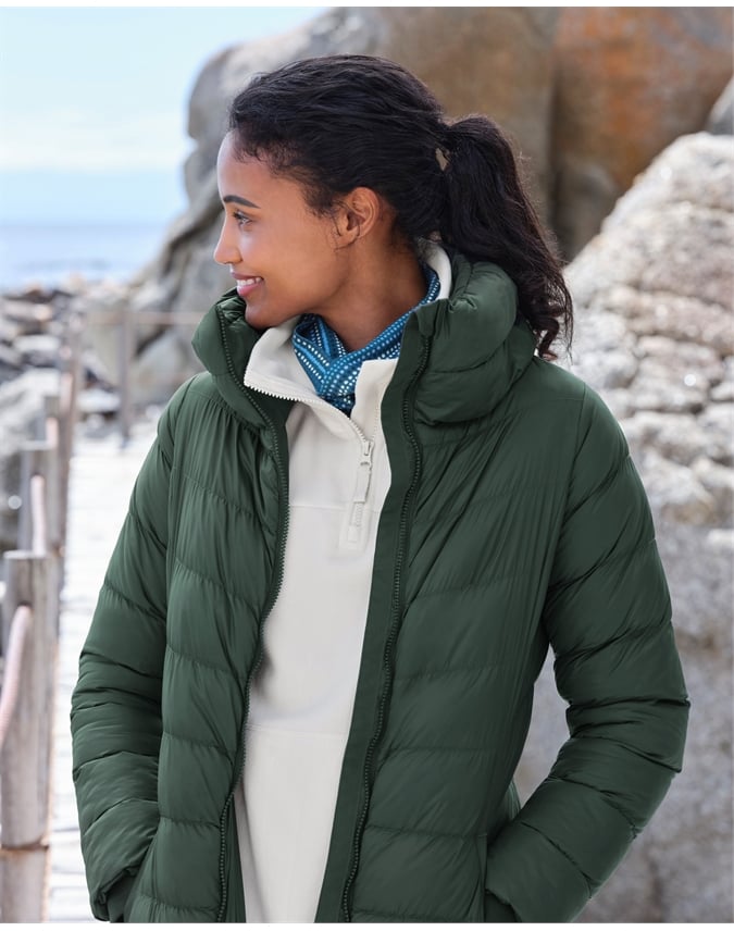 Arnside Funnel Neck Midi Coat