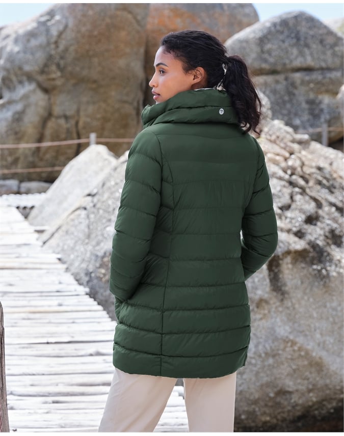 Arnside Funnel Neck Midi Coat