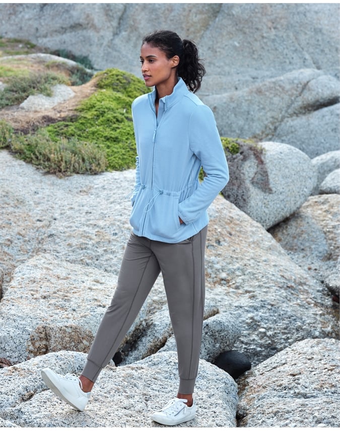 Blakeney Drawcord Zip Through Sweatshirt