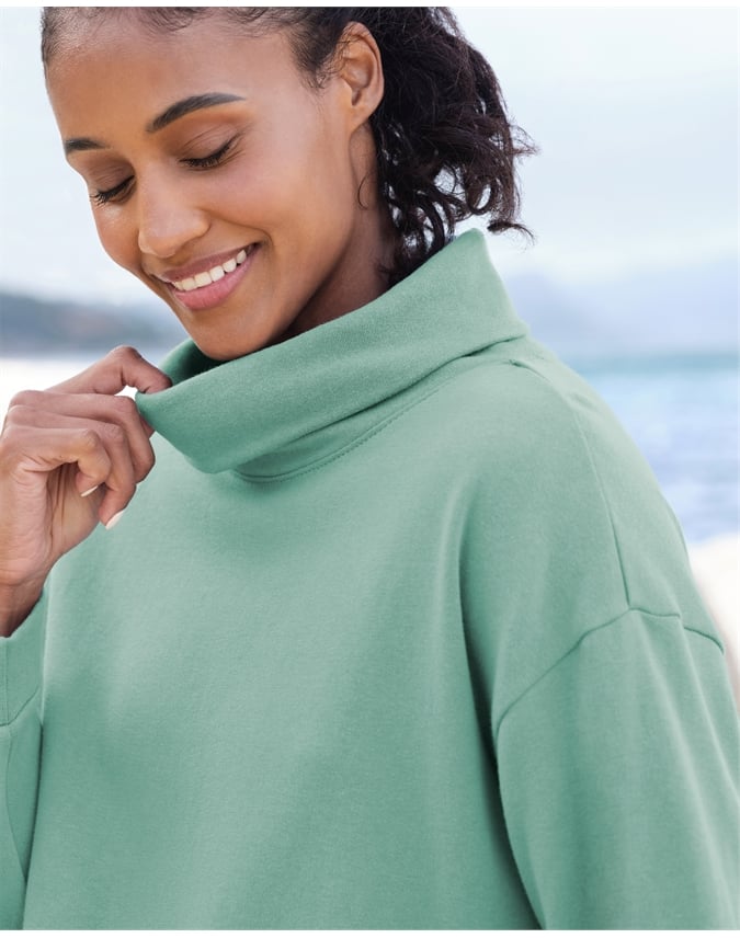 Valley Cowl Neck Boxy Sweatshirt