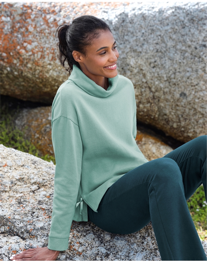 Valley Cowl Neck Boxy Sweatshirt