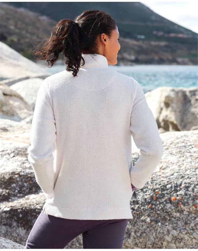 Wander Textured Zip Neck Sweatshirt
