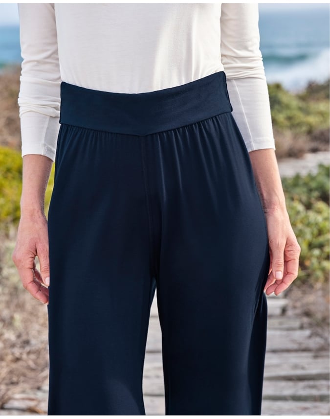 Stretch High Rise Cropped Pant