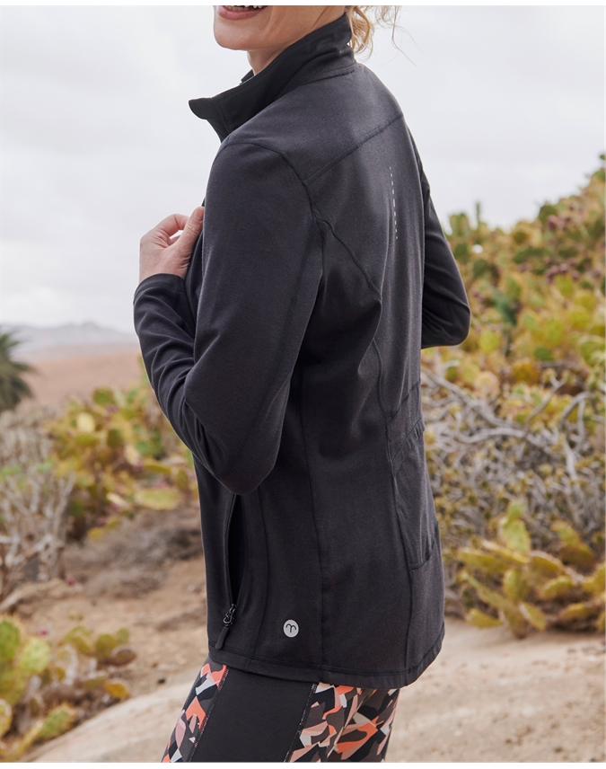 Action Zip Through Sweatshirt