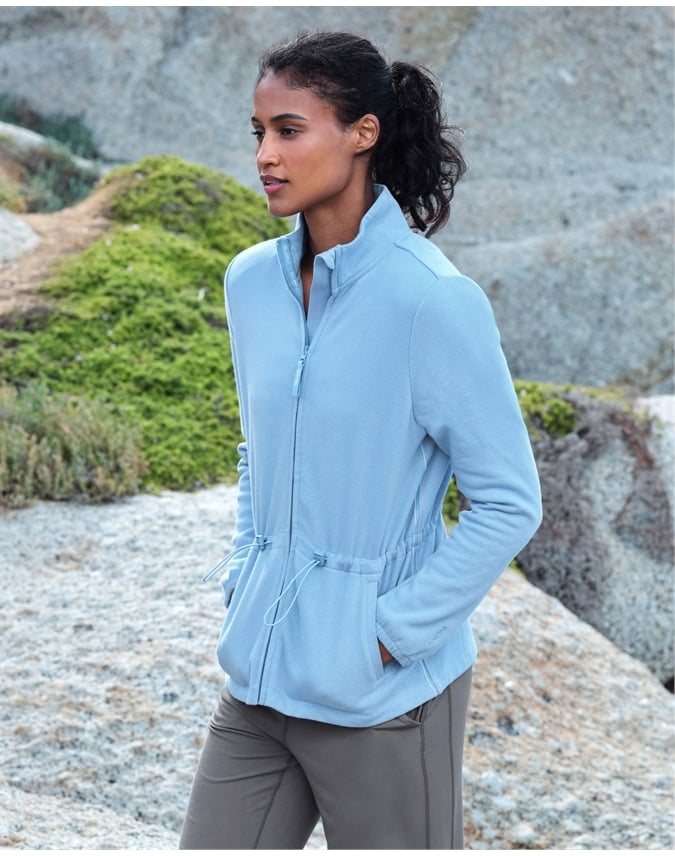 Blakeney Drawcord Zip Through Sweatshirt