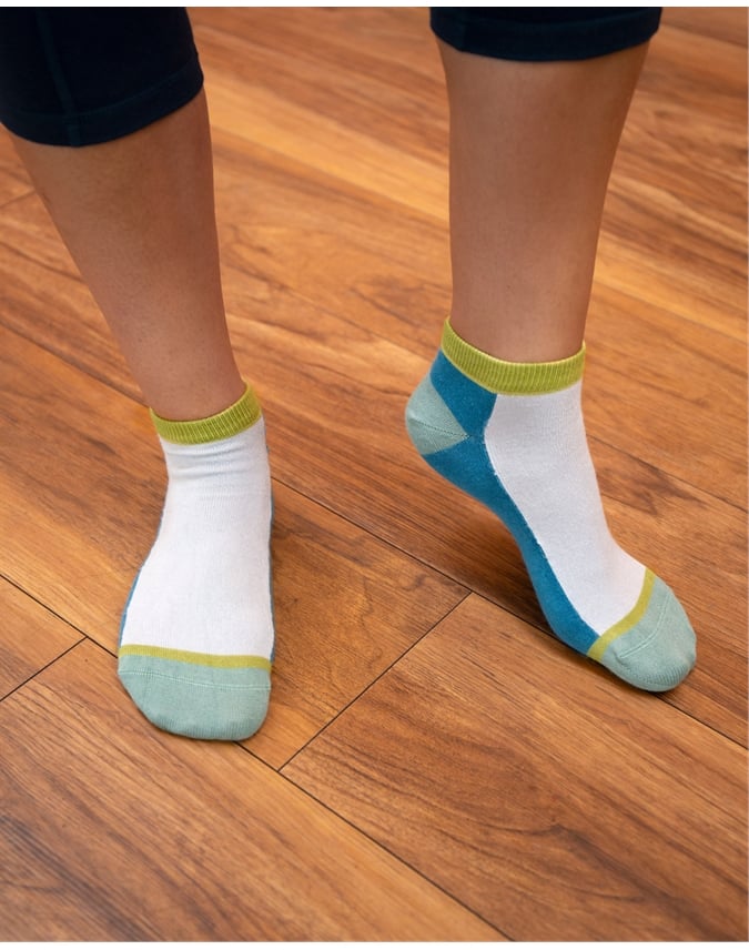 Colour Block Trainer Socks