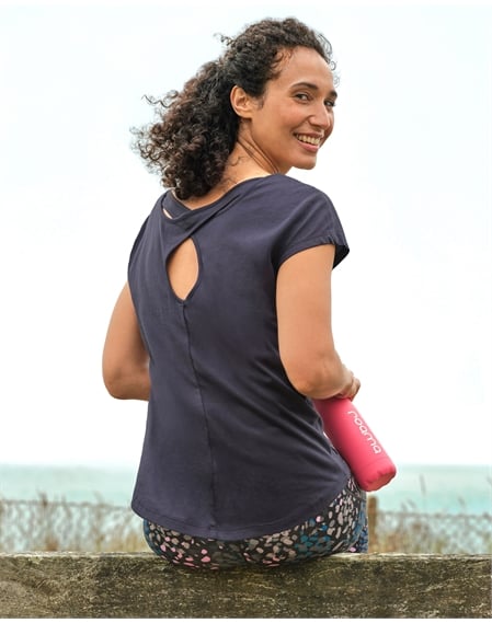 Flex Twist Back Top